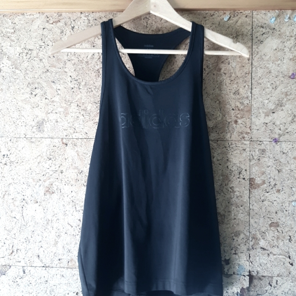 Adidas brand, Black Razor Back Tank Size Medium